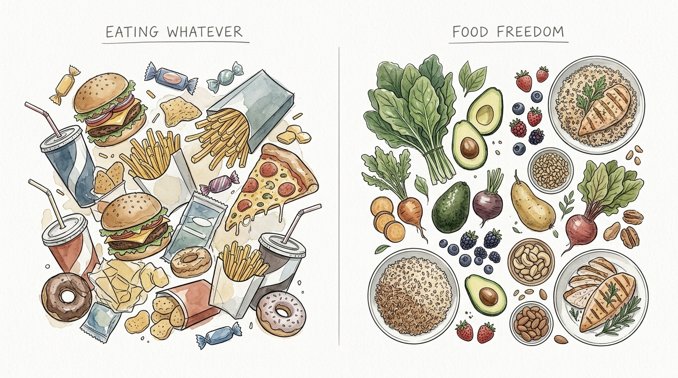 The Difference Between Eating Whatever And Food Freedom
